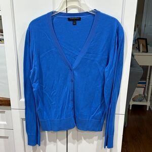 Banana Republic Royal Blue V-Neck Cardigan